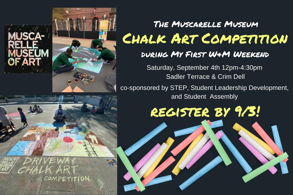 The Muscarelle Museum Chalk Art Competition during My First W&M Weekend