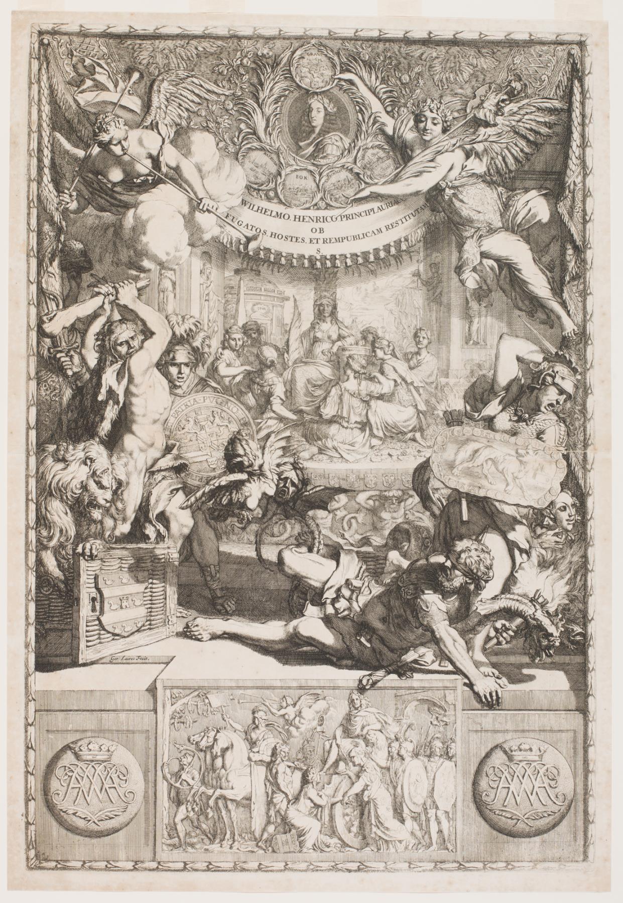 Allegory on the Glory of William III (Battle of Grave 26-10-1674)