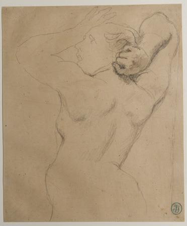 Study for an anguished woman for the Martyrdom of St. Symphorien