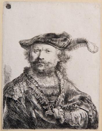 Self-Portrait in a Velvet Cap with Plume