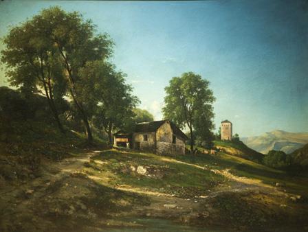 Summer Landscape with Farm House