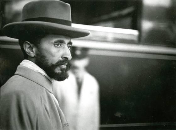 Haile Selassie I, Emperor of Ethiopia, on his arrival at the Geneva Railroad Station