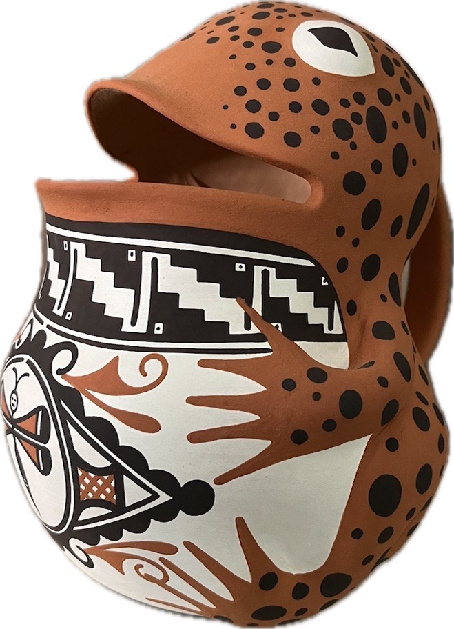 Zuni toad water pitcher