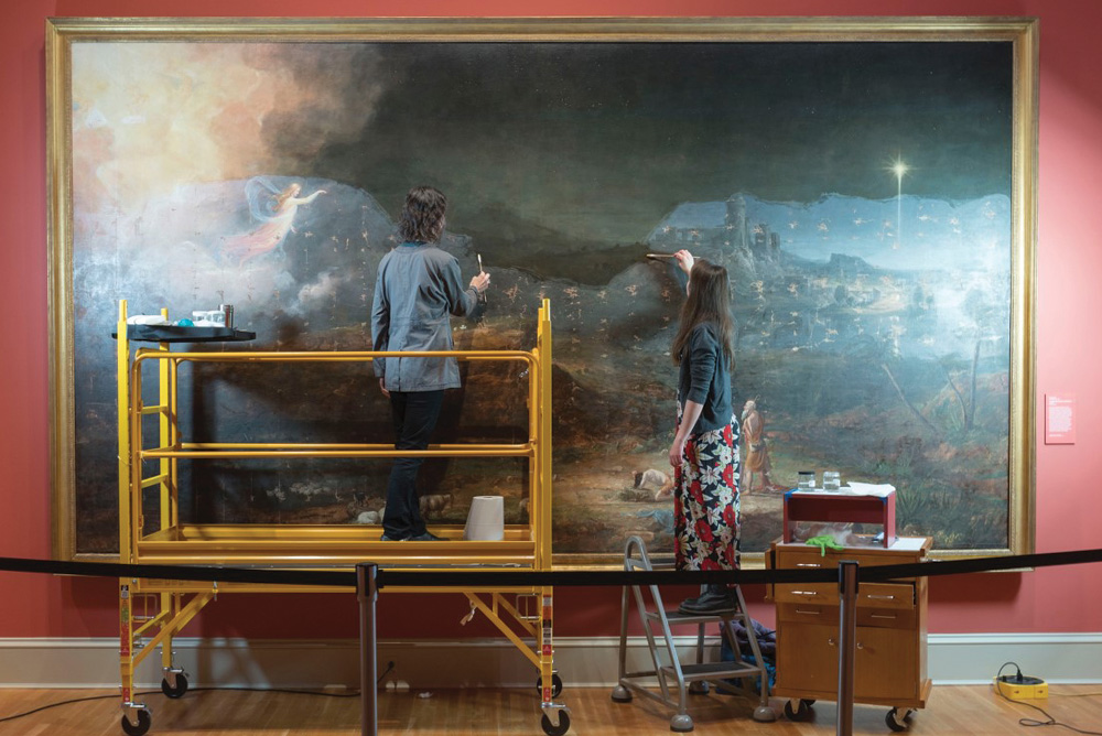 While Angels Watched: The Restoration of Thomas Cole’s Largest Painting